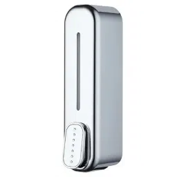 Chrome 350 ML Plastic Liquid Soap Dispenser By Bath Guru-picture-39