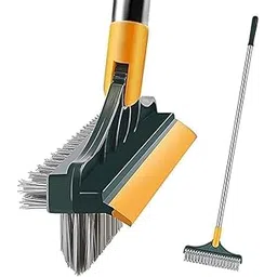 Bathroom Cleaning Wiper with Brush 3-in-1 Bathroom CleaningBrush with Wiper-Long Handle 180° Rotate Toilet Brush,Tiles Cleaning,Floor Scrub for Kitchen and Bathroom Accessoriess(3 in 1 Tiles Brush)-picture-39