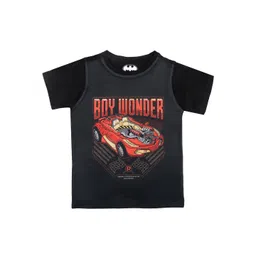 Batman Boys Black Printed Round Neck T-shirt-picture-43