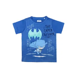 Batman Boys Blue & Green Printed Round Neck T-shirt-picture-29