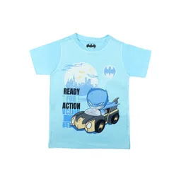 Batman Boys Blue Printed Round Neck T-shirt-picture-10