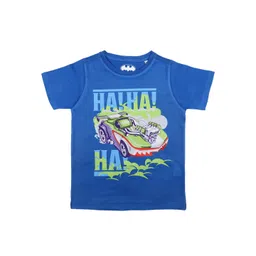 Batman Boys Blue Printed Round Neck T-shirt-picture-17