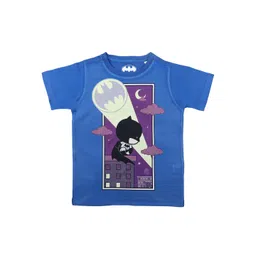 Batman Boys Blue Printed Round Neck T-shirt-picture-18