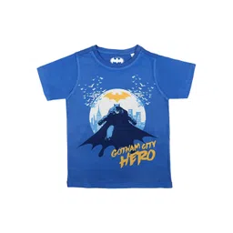 Batman Boys Blue Printed Round Neck T-shirt-picture-21