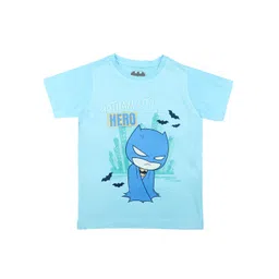 Batman Boys Blue Printed Round Neck T-shirt-picture-22