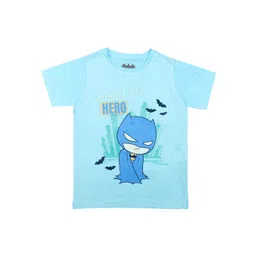 Batman Boys Blue Printed Round Neck T-shirt-picture-23