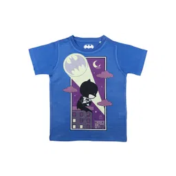 Batman Boys Blue Printed Round Neck T-shirt-picture-24
