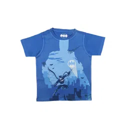 Batman Boys Blue Printed Round Neck T-shirt-picture-26