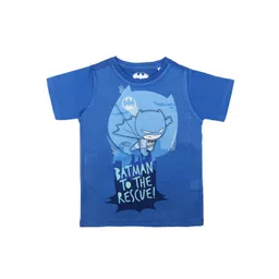 Batman Boys Blue Printed Round Neck T-shirt-picture-27