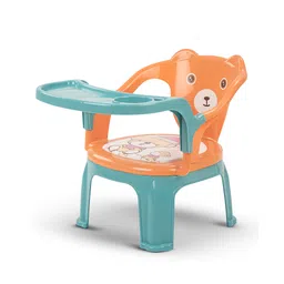 Baybee Dinning Chair Booster Seat for Kids Study Table Chair with Cushion Seat & Feeding Tray - Orange-picture-16