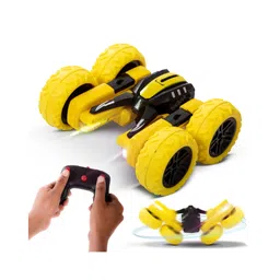 Baybee Double Sided 1:28 Scale Rechargeable Remote Control Car for Kids - Yellow-picture-13