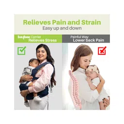 BAYBEE Ergonest 6 in 1 Hip Seat Baby Carrier for New Born | Baby Carrier for 0 to 3 Years Baby with Lumbar Support & Storage Pockets | Ergonomic Sling Carry Bags Heavy Duty Safety Buckle,Seat Cushion image 4