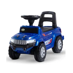 BAYBEE Speedy Manual Baby Ride On Car for Kids, Push Ride On Toy Jeep with Music & Led Light, Toddlers Push Ride Kids Car with Backrest, Under Seat Storage to Steering Wheel - Blue-picture-26