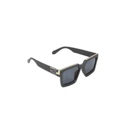 BAYBERRY Unisex Black Lens & Black Square Sunglasses with UV Protected Lens DS 1151-picture-17