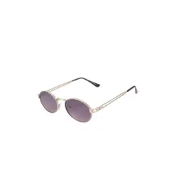 BAYBERRY Unisex Black Lens & Silver-Toned Oval Sunglasses with-picture-31