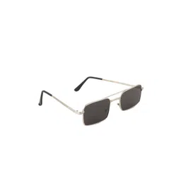 BAYBERRY Unisex Black Lens & Silver-Toned Rectangle Sunglasses with-picture-32