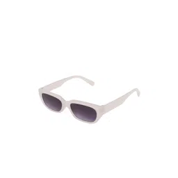 BAYBERRY Unisex Black Lens & White Oval Sunglasses with-picture-24