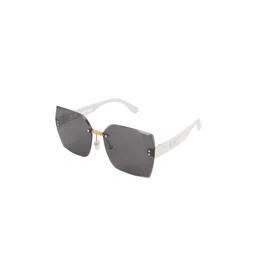 BAYBERRY Unisex Black Lens & White Oversized Sunglasses with-picture-27