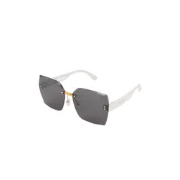 BAYBERRY Unisex Black Lens & White Oversized Sunglasses with-picture-20