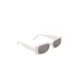 BAYBERRY Unisex Black Lens & White Rectangle Sunglasses with-picture-25