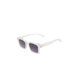 BAYBERRY Unisex Black Lens & White Square Sunglasses with-picture-17