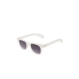 BAYBERRY Unisex Black Lens & White Square Sunglasses with-picture-12