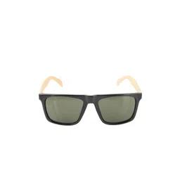 BAYBERRY Unisex Green Lens & Black Square Sunglasses with-picture-41