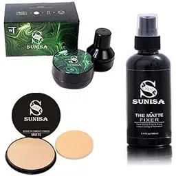 Bb And Cc Cream Full Coverage Foundation For All Skin Type With Mushroom Head Air Cushion 20G And 1 The Matte Fixer With 1 Studio Fix Compact Powder- (Pack Of 3)-picture-49