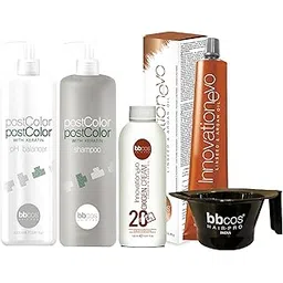 Bbcos Hair Pro® Innovationevo low Ammonia Permanent Hair Color With Developer, PostColor Shampoo, pH Balancer & Hair Colour Mixing Bowl Total Hair Care Combo Kit-picture-54