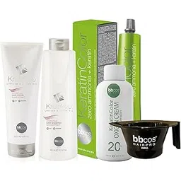 Bbcos Hair Pro® KeratinColor Permanent Hair Color Cream With Developer, Hydrating Shampoo, Cream & Mixing Bowl Long Lasting Hair Color Home Treatment Gift Pack-picture-12