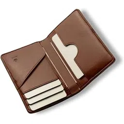 bbelle co. Genuine Leather Slim Wallet | RFID Blocking Skinny Minimal Thin Front Pocket Wallet Sleeve Card Holder For Men | 9/10 Card Slots, 1 ID Window, Card Puller, 2 Hidden Pockets (Tan Brown)-picture-17