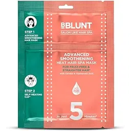 BBLUNT Advanced Smoothening Heat Hair Spa Mask with Keratin & Hyaluronic Acid - 70 g | Makes Hair Frizz-Free & Straighter| Deeply Nourishes | Adds Spectacular Shine | For Men & Women-picture-35