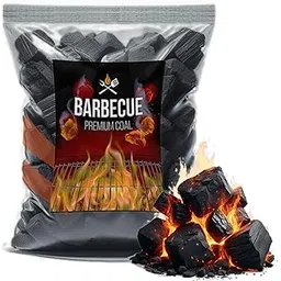 BBQ Coal for Barbeque - Charcoal for Barbeque Grill, Natural Coal for Cooking, Coal for Smoking Food, Barbecue Coal for Home, Koyla For cooking, Charcoal for Grill Burner, Wooden Coal for Pooja 490 GM-picture-22