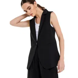 BCBG Black Regular Fit Blazer-picture-31