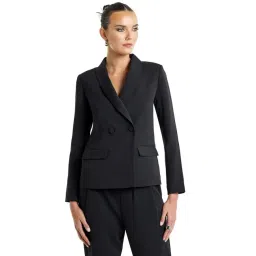 BCBG Black Regular Fit Blazer-picture-26