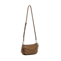 BCBG Brown Crossbody Bag with Logo Detail-picture-35
