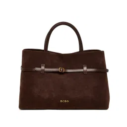 BCBG Brown Top Handle Satchel Bag and Detachable Strap-picture-38