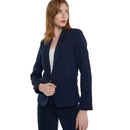BCBG Navy Regular Fit Blazer-picture-39
