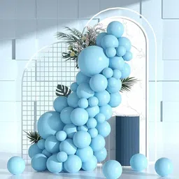 bcollectns Solid Pastel sky blue balloon garland set of 50 Balloon-picture-18