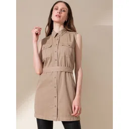 b.copenhagen B Copenhagen Women Brown Longline Tailored Jacket-picture-14
