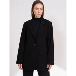B.Copenhagen Women Notched Lapel Collar Single-Breasted Blazer-picture-15