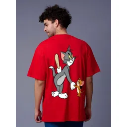 BDSQUARE Men Graphic Printed Round Neck Cotton Oversized T-shirt-picture-39