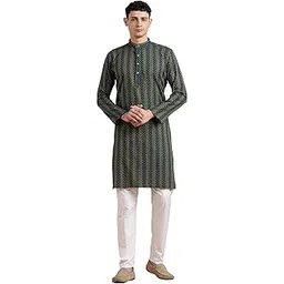 be active Men's Kurta || Mandarin Collar Long Sleeves || Long Kurta for Men || for Festival || Function || Occasion Wear Fancy Kurta for || Straight Full Length Kurtas-picture-30