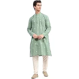 be active Men's Kurta || Mandarin Collar Long Sleeves || Long Kurta for Men || for Festival || Function || Occasion Wear Fancy Kurta for || Straight Full Length Kurtas-picture-34
