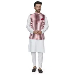 be active x ag Men Striped Regular Fit Nehru jacket-picture-16