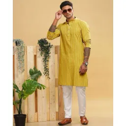 be active x ag Men Printed Regular Fit Long Kurta image 4