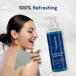 Be Bodywise Face & Body Acne Kit (1% Salicylic Acid Body Wash + Anti Acne Face Wash) image 4