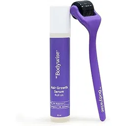 Be Bodywise Rosemary Hair Growth Roll-On Serum (25Ml) & Derma Roller,3% Redensyl,2% Aminexil & 2% Anagain For Thicker Hair Growth,0.5Mm Titanium Micro Needles For Better Follicle Stimulation - Grams-picture-29