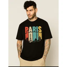 Be Crazy Men Graphic Printed Round Neck Cotton Oversized T-shirt-picture-22