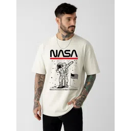 Be Crazy Men Graphic Printed Round Neck Cotton Oversized T-shirt-picture-29